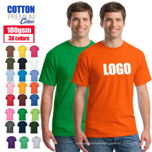 100% Cotton Tshirt Wholesale Mens Custom Logo Printing Shirt Custom Blank Cheap Men's T-Shirts